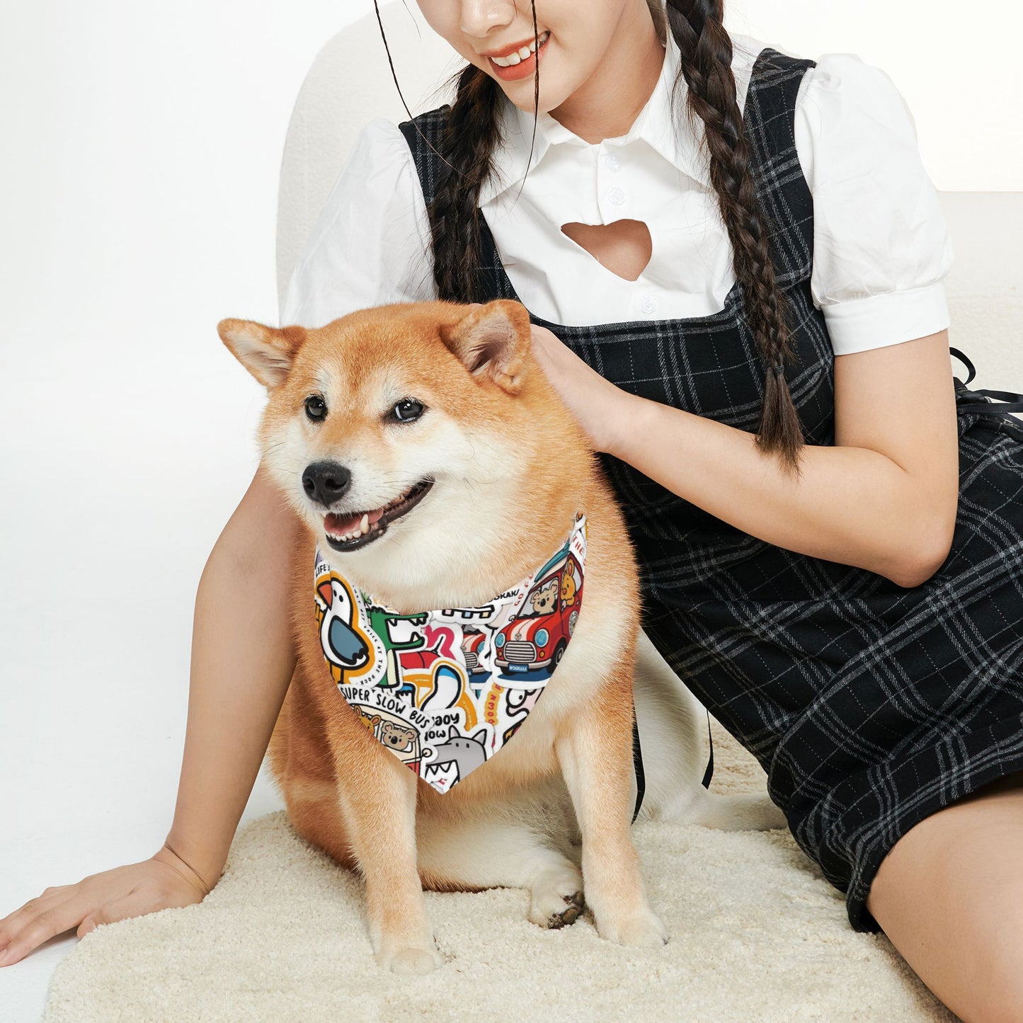 Pet Scarf Cartoon Dog Bandanas