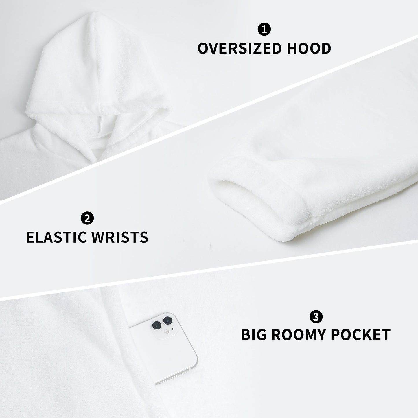 Kids Blanket Hoodie 320g Flannel