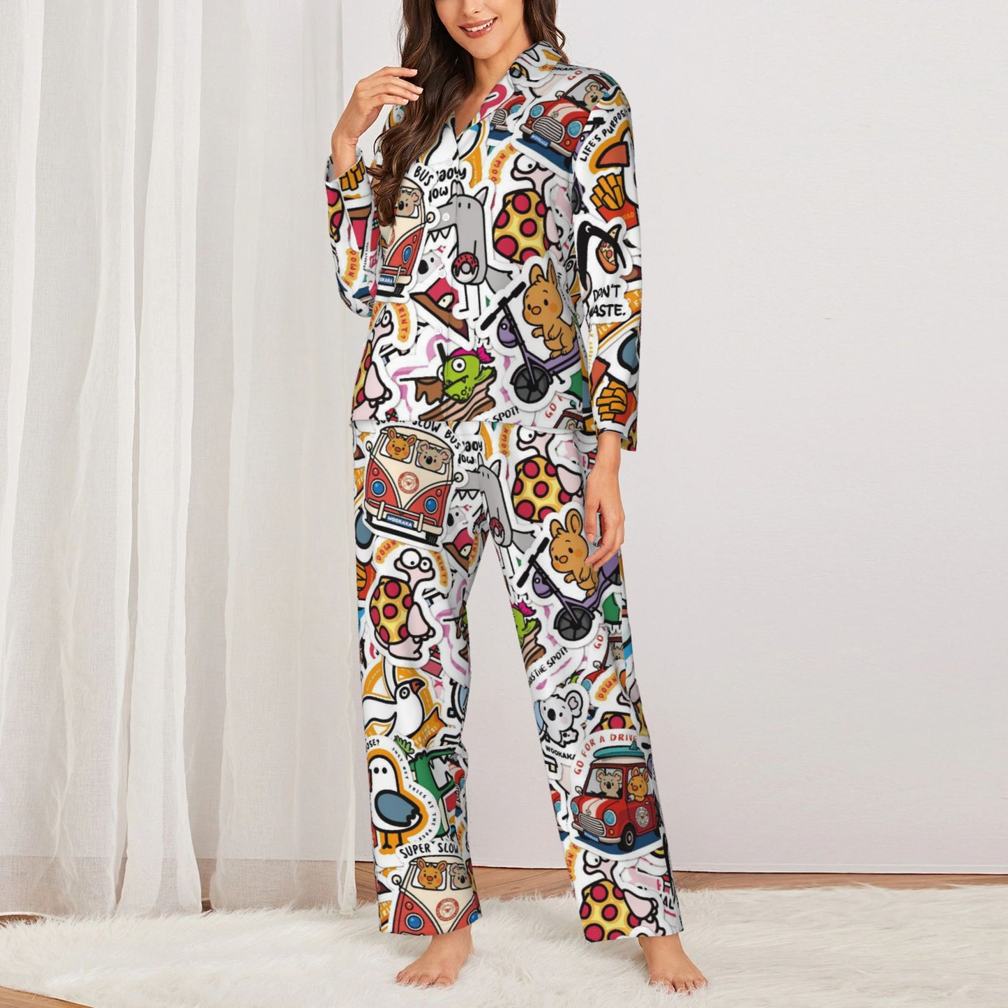 Women's Long-Sleeved Pajama Set