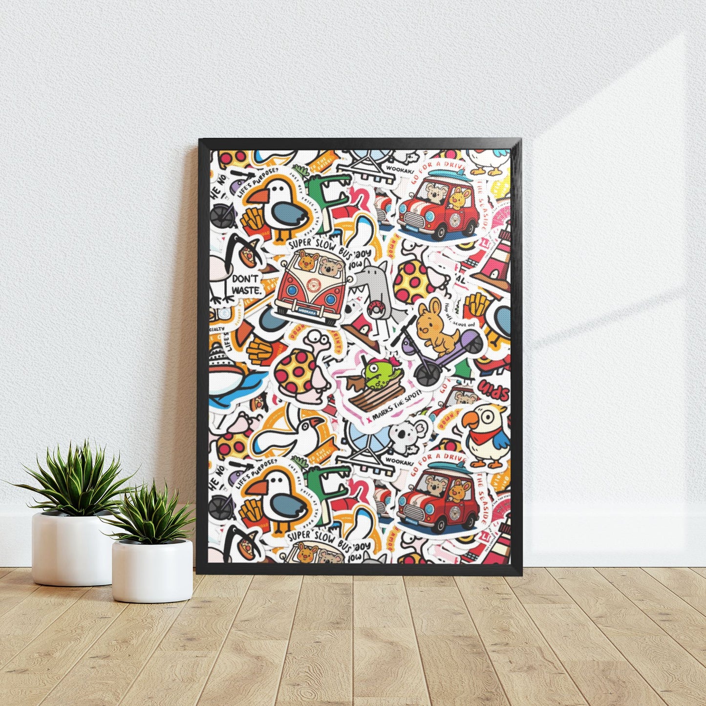 Black Frame Decorative Painting