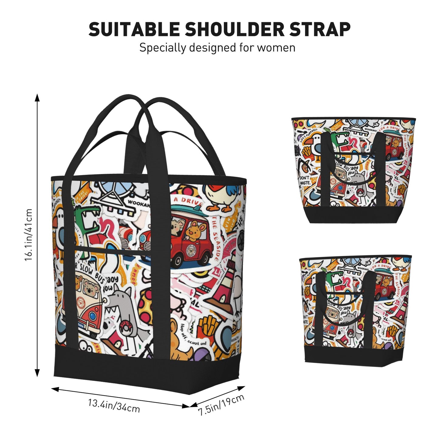 Large Capacity Insulated Tote Bag