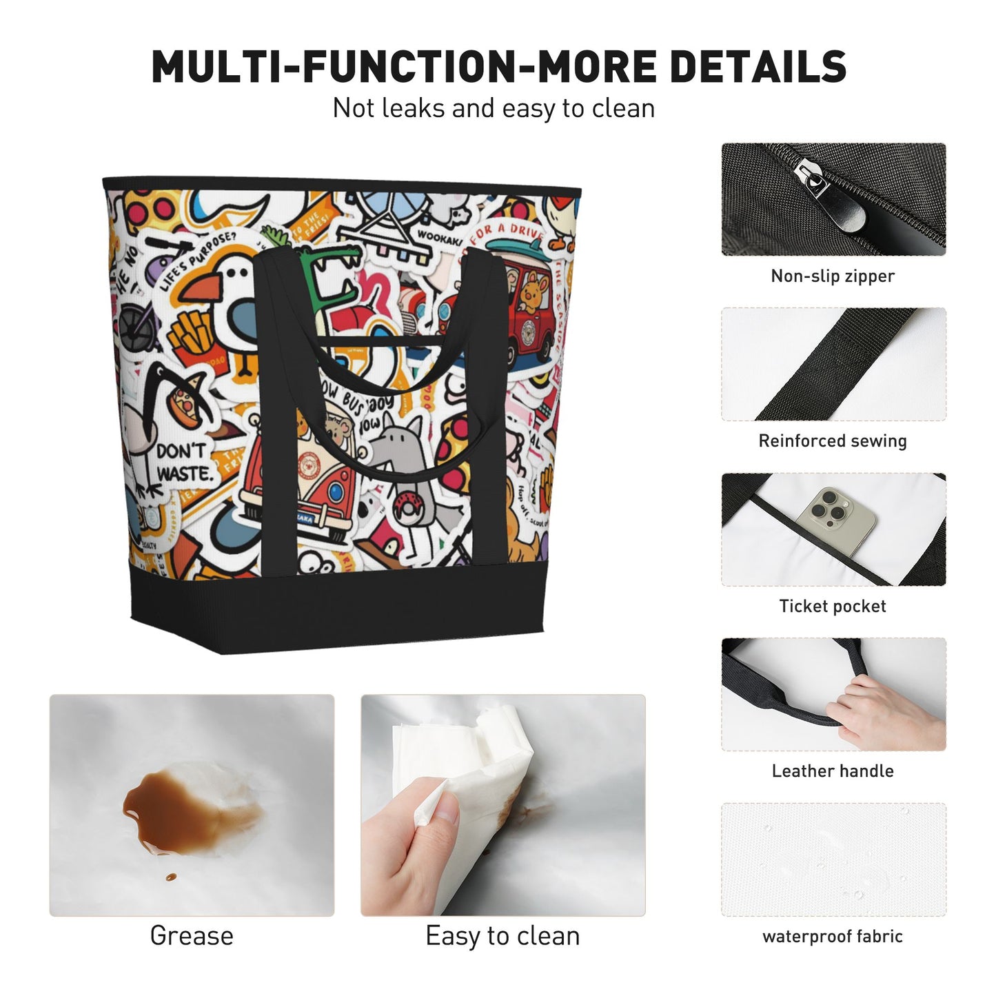 Large Capacity Insulated Tote Bag