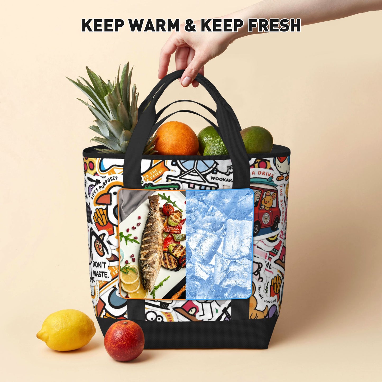 Large Capacity Insulated Tote Bag