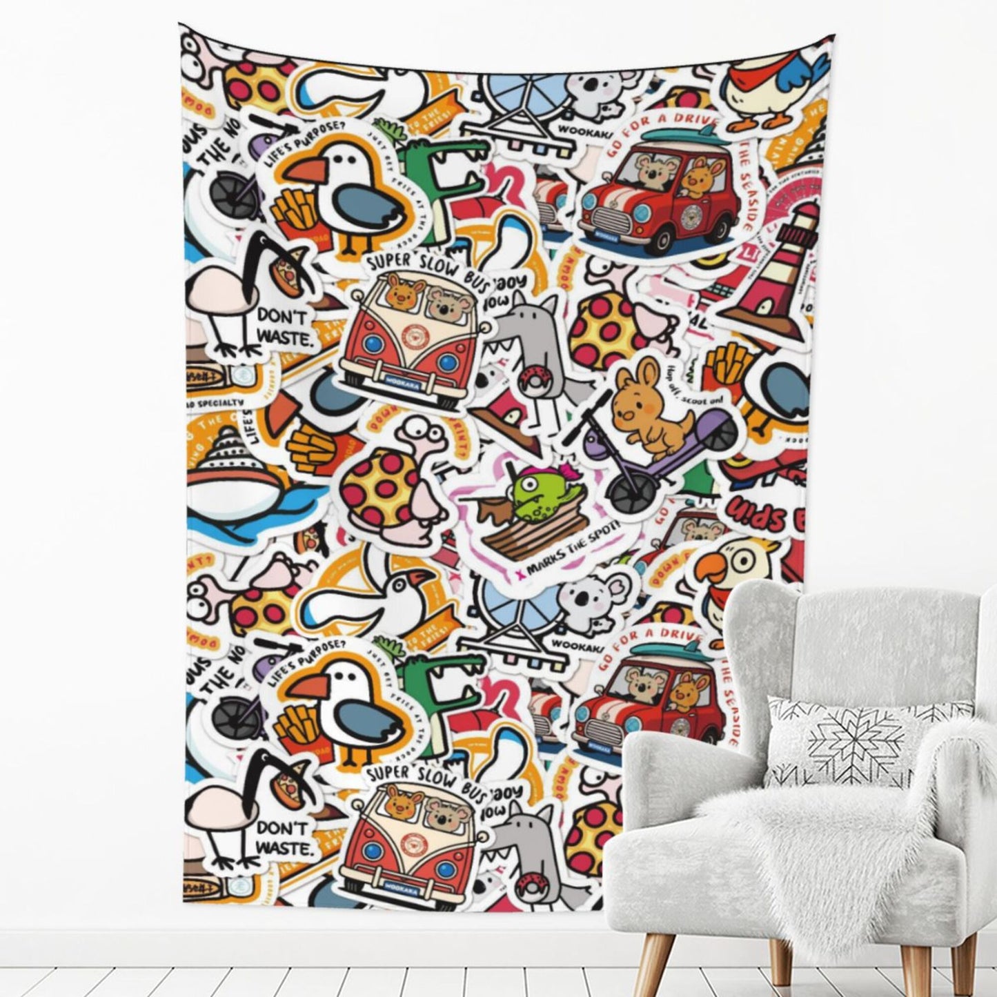 Tapestry 90x60in