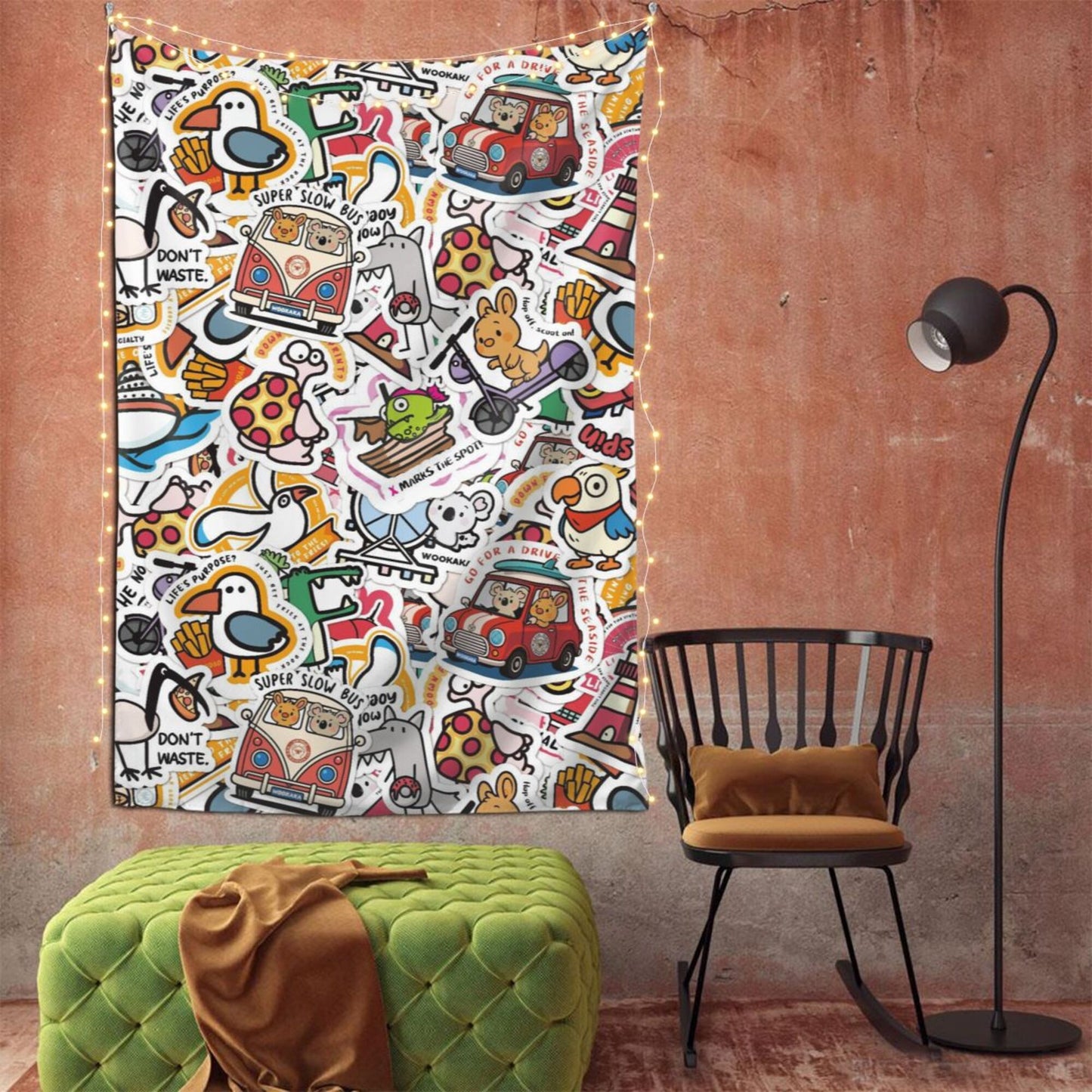 Tapestry 90x60in