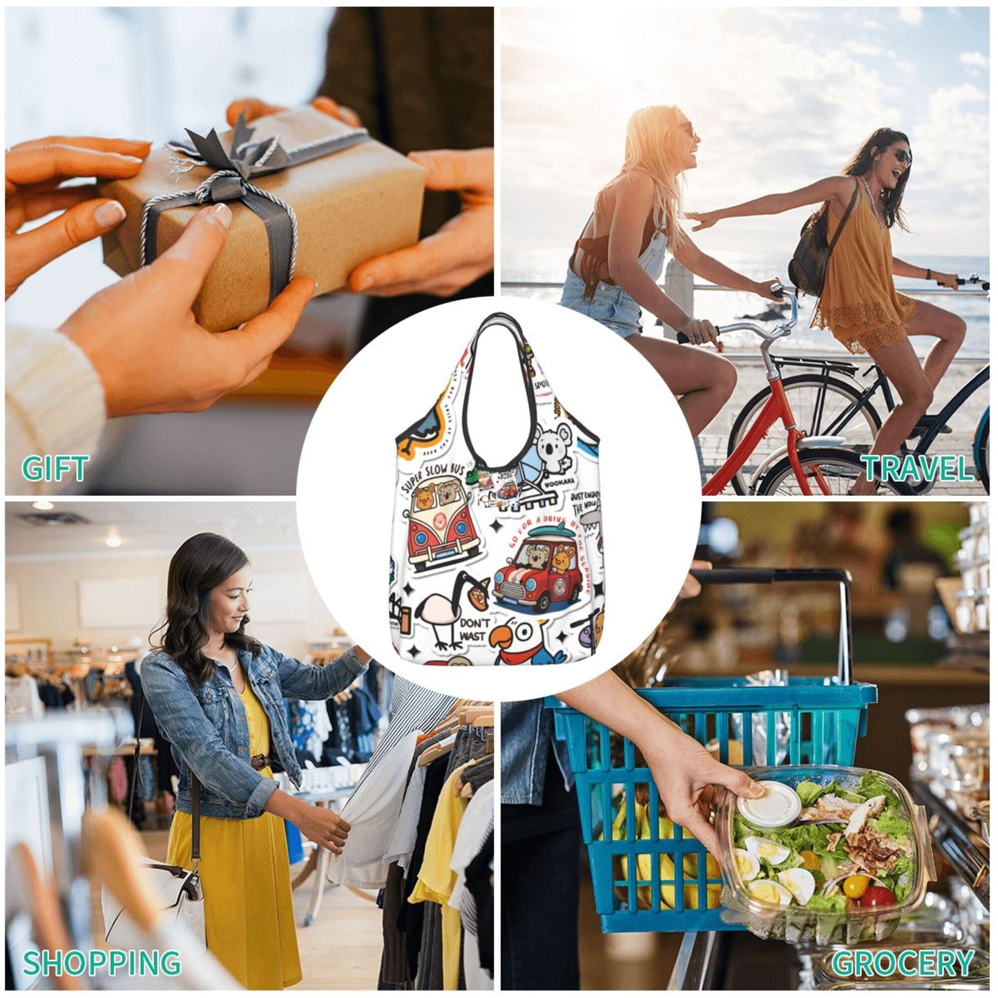 Portable shopping bag