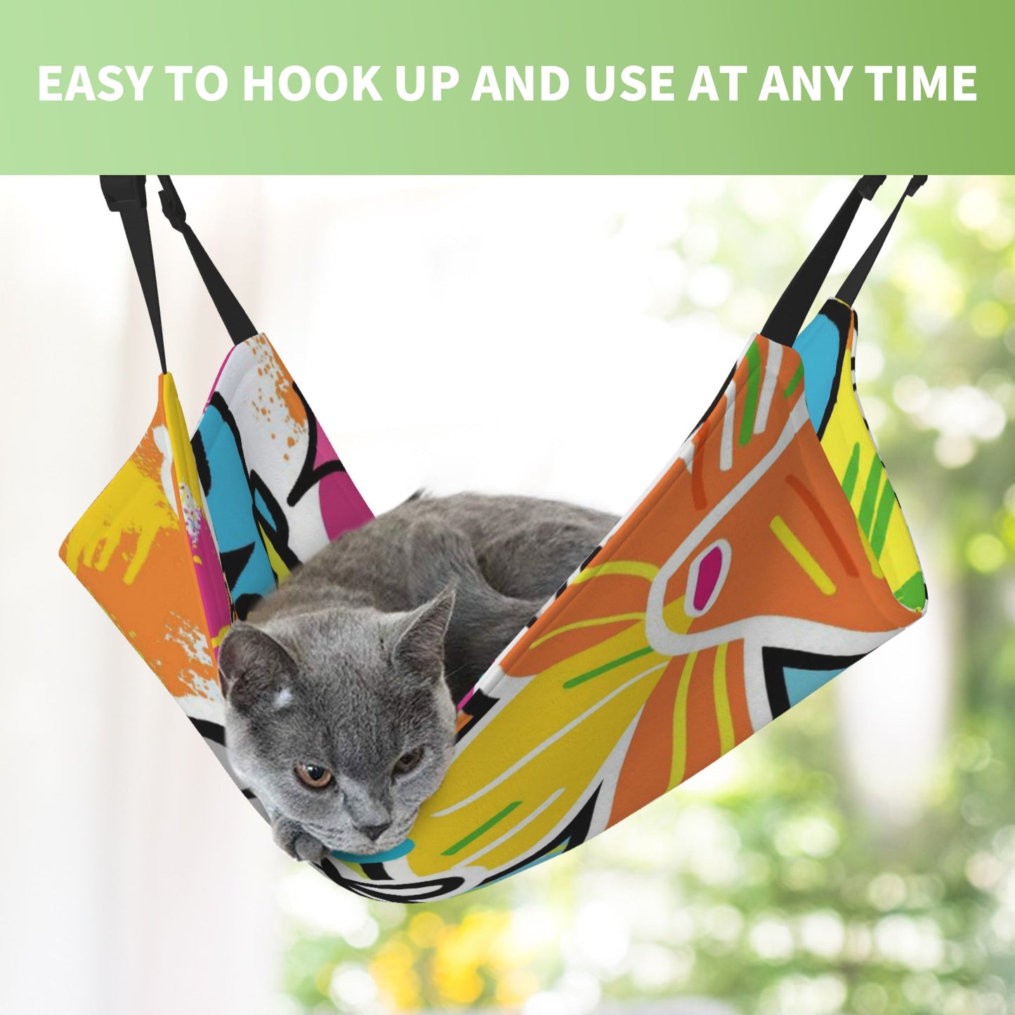 Cat Cartoon Hammock for Cage