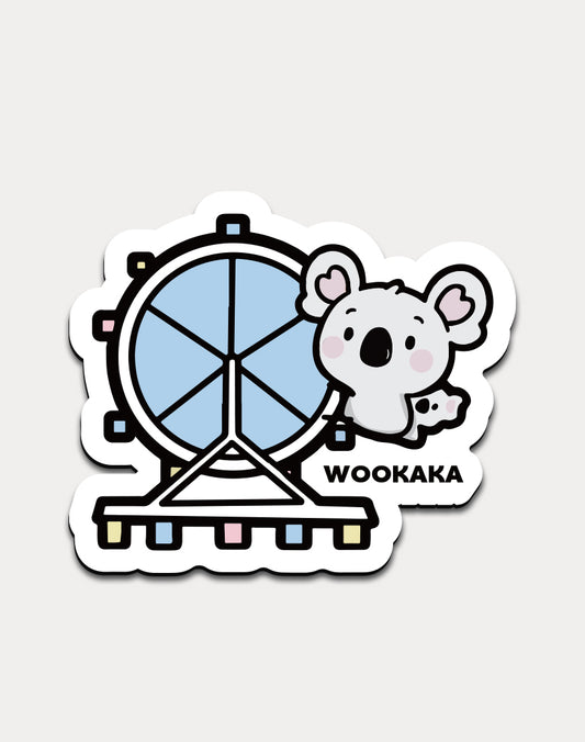 Ferris Wheel Koala Magnetic Stickers