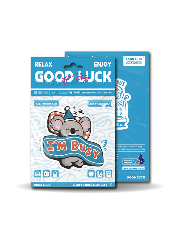 Sleeping Koala Scented Hanging Air Freshener