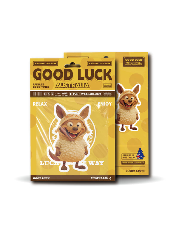 Super Smart Kangaroo Magnetic Sticker