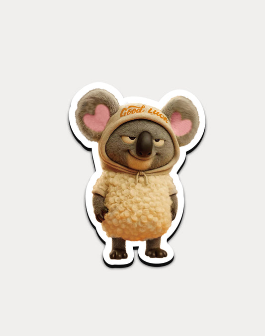 Super Smart Koala Magnetic Sticker