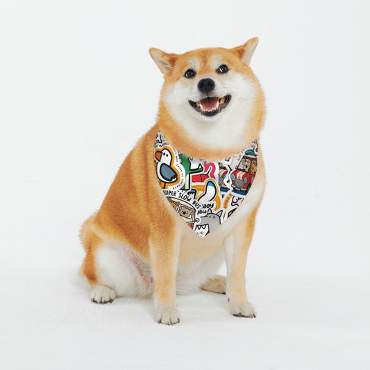 Pet Scarf Cartoon Dog Bandanas