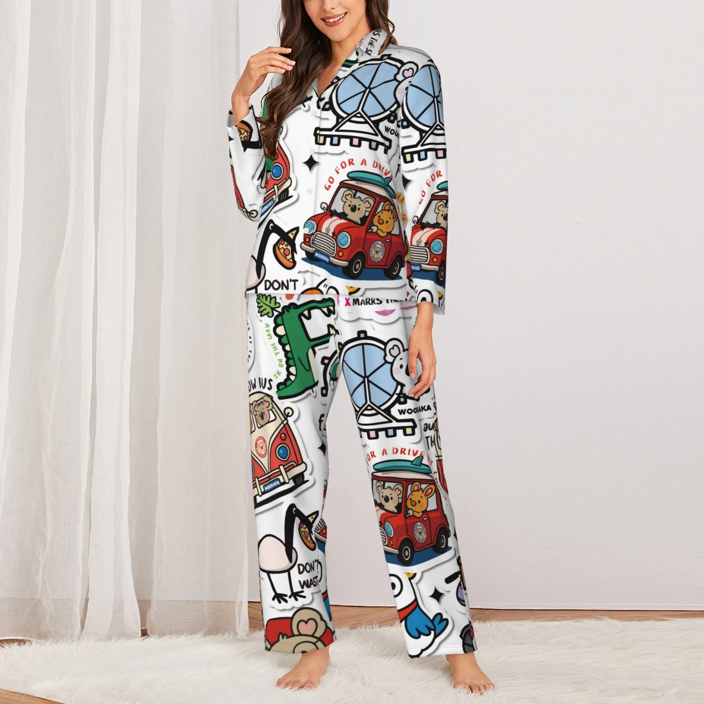 Women's Long-Sleeved Pajama Set