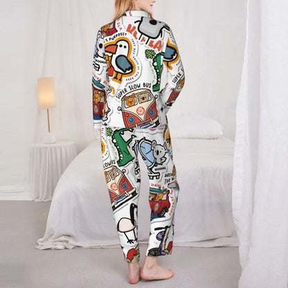 Women's Long-Sleeved Pajama Set