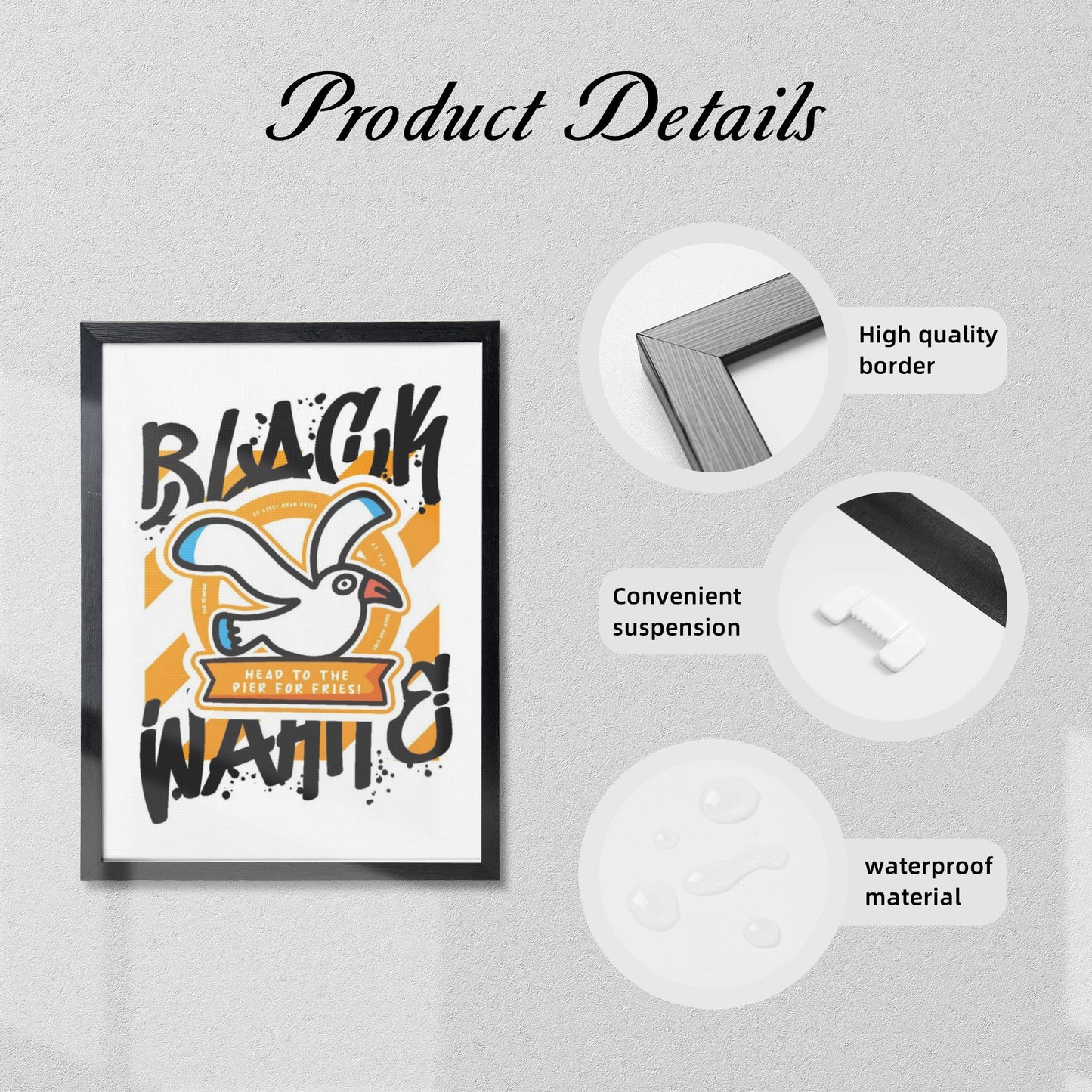 Black Frame Decorative Painting