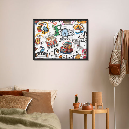 Black Frame Decorative Painting