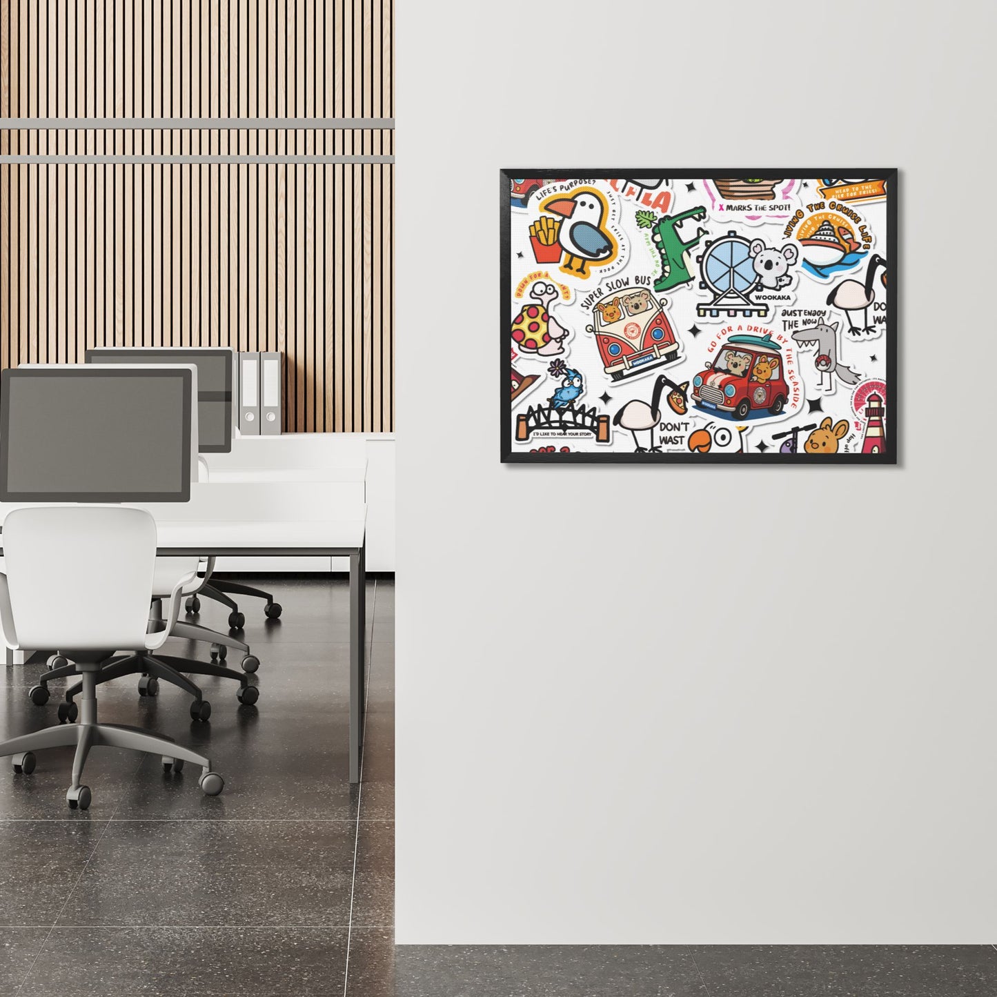 Black Frame Decorative Painting
