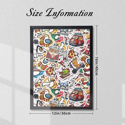 Black Frame Decorative Painting