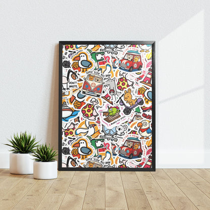 Black Frame Decorative Painting