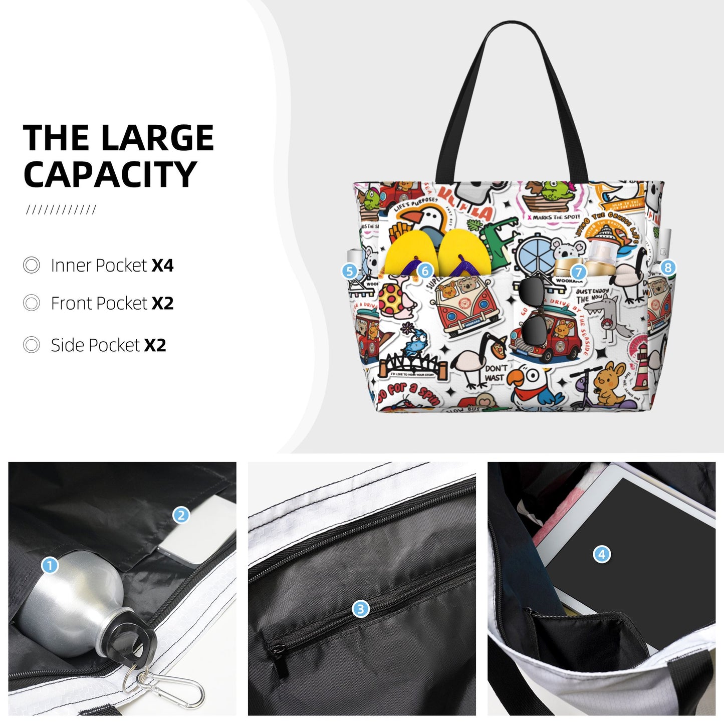 Large Capacity Beach Travel Bag