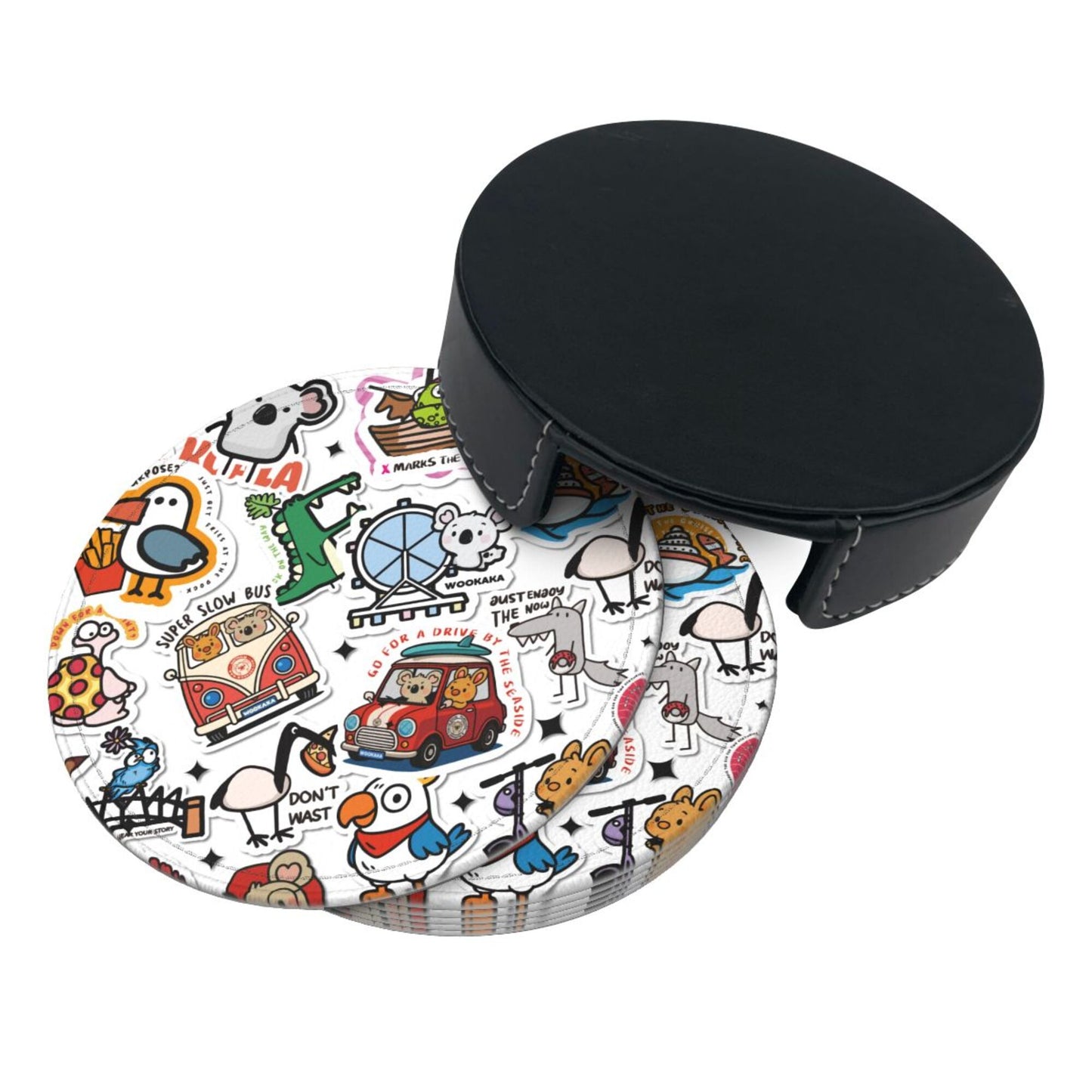 Leather Coaster 6PCS
