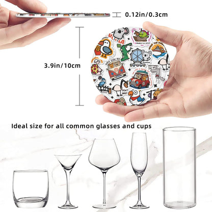 Leather Coaster 6PCS