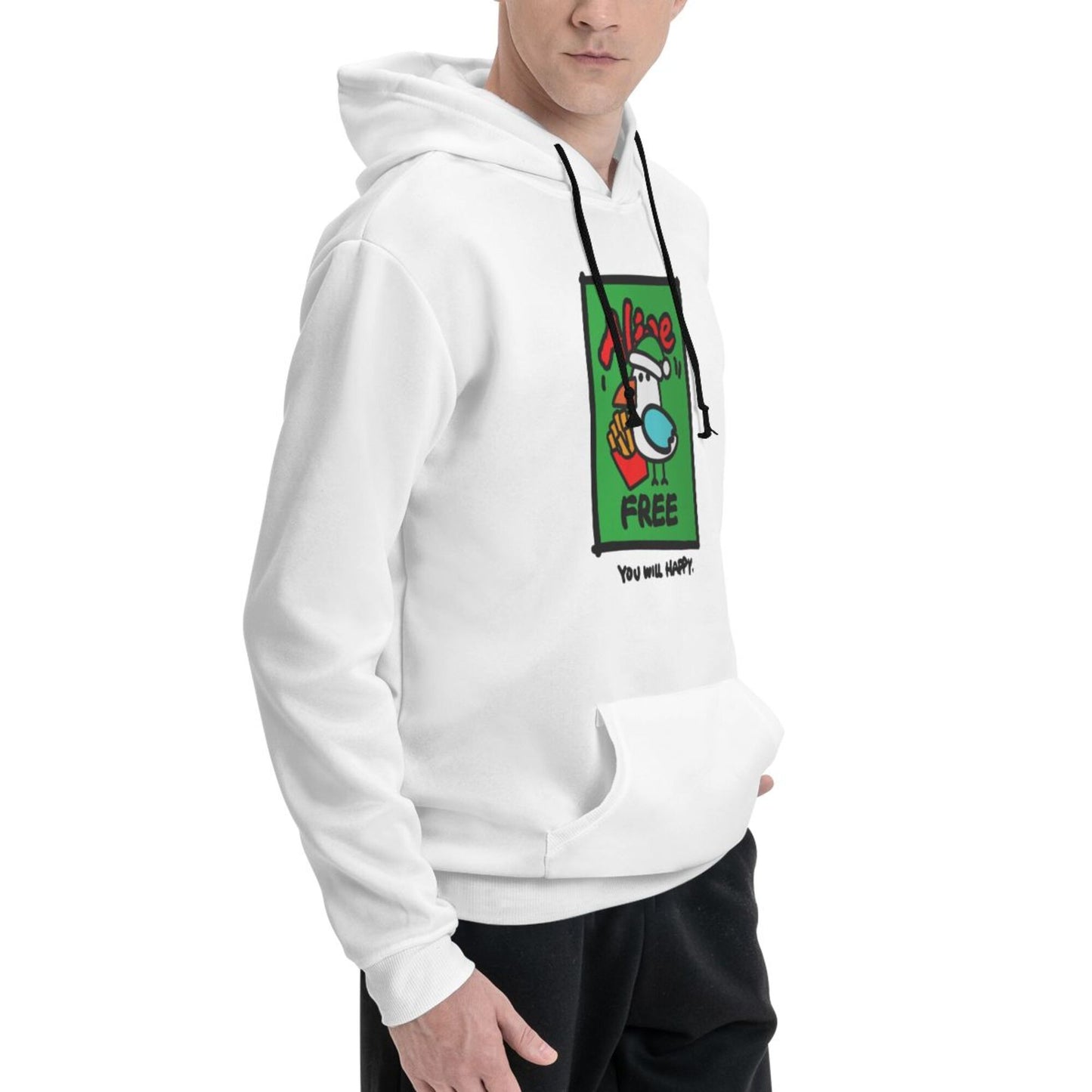 Cartoon Graphic Fleece Hoodie for Men and Women