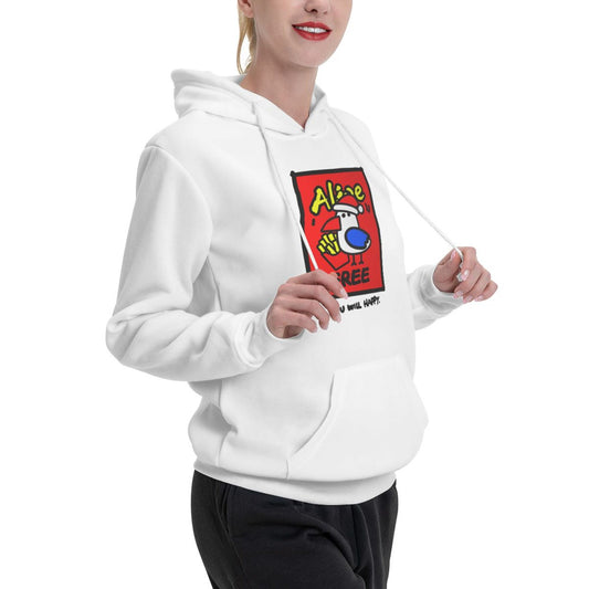 Cartoon Graphic Fleece Hoodie for Men and Women
