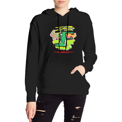 Cartoon Graphic Fleece Hoodie for Men and Women