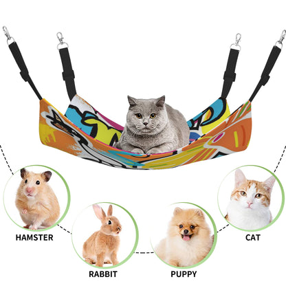 Cat Cartoon Hammock for Cage