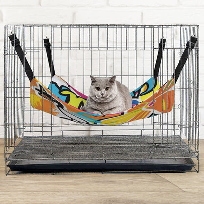 Cat Cartoon Hammock for Cage