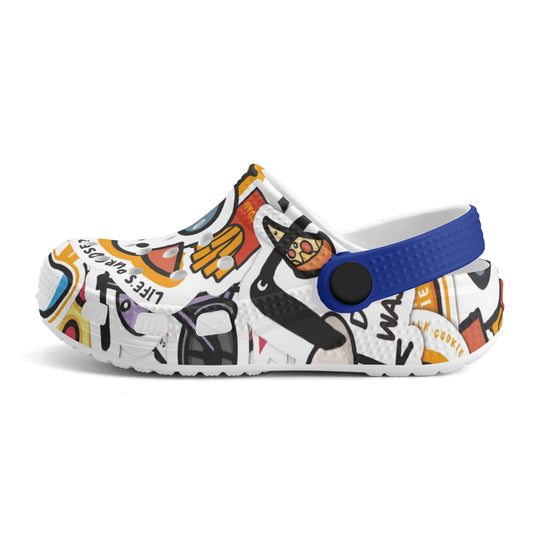 Kid's All Over Printing Classic Clogs