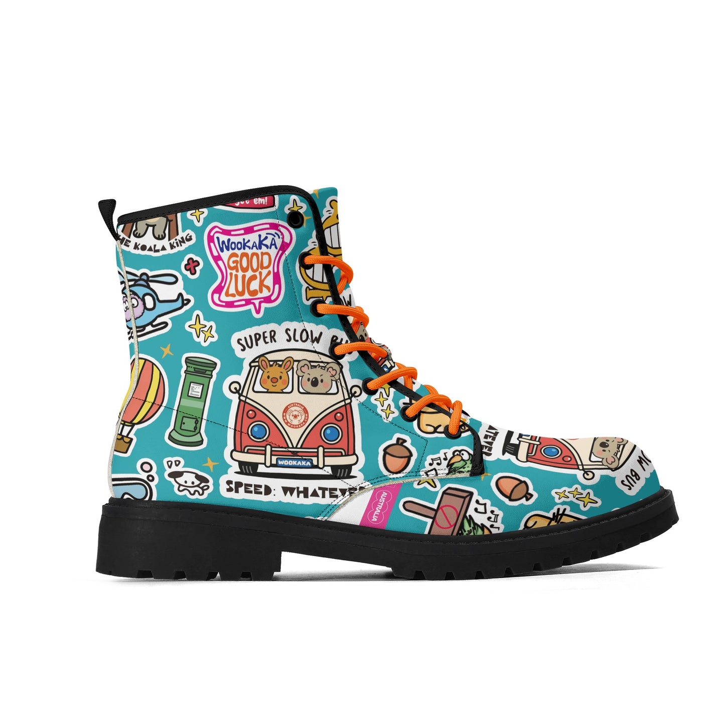 Upgrated Leather Black Outsole Boots