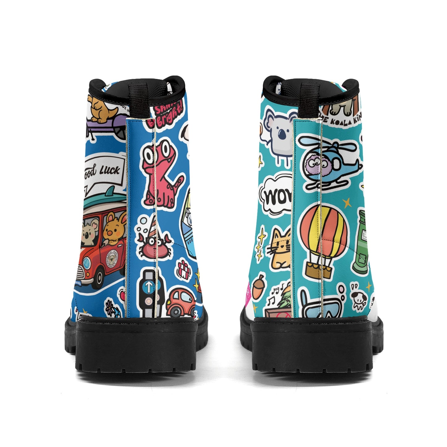 Upgrated Leather Black Outsole Boots