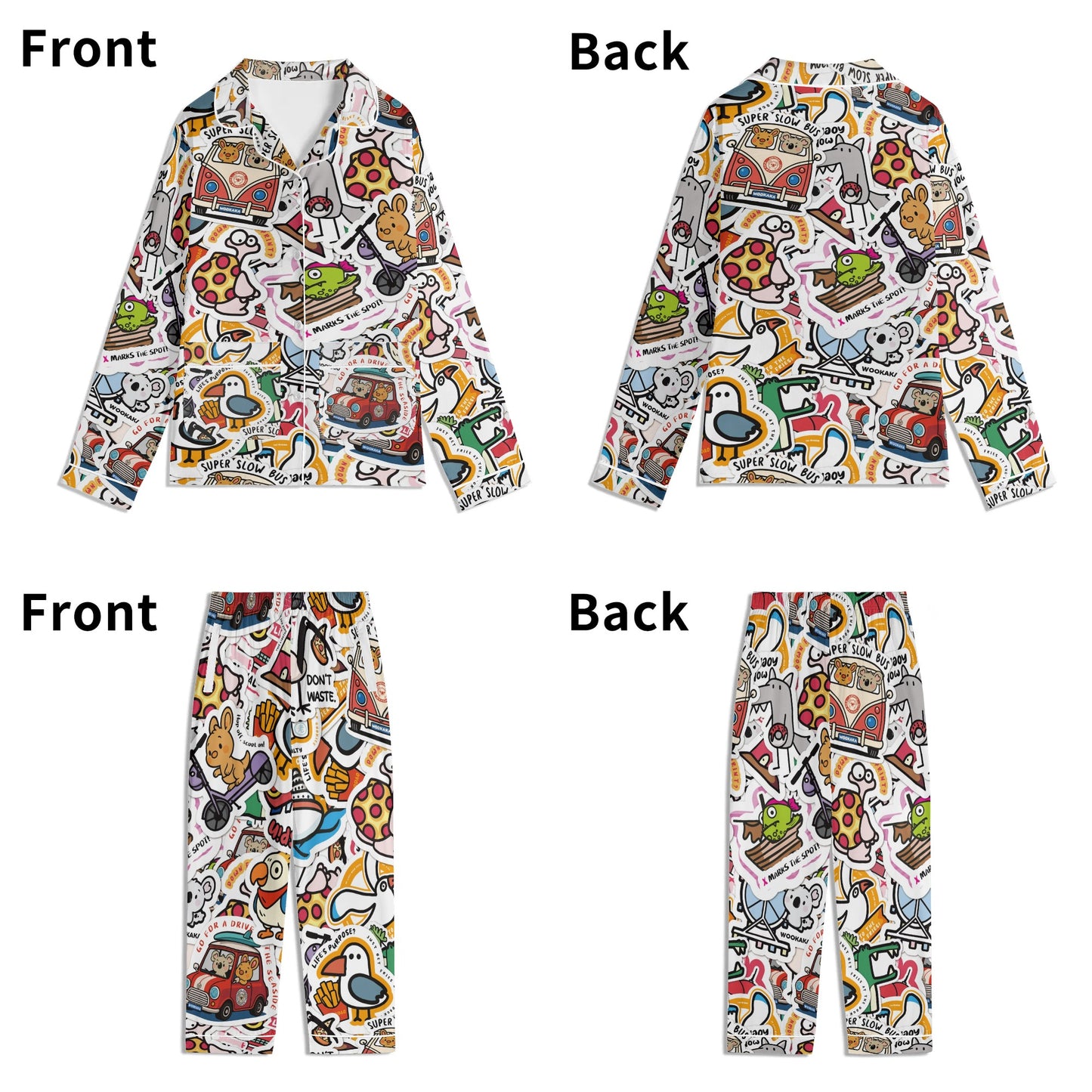 Children Long Sleeve Nightwear Pajama Set