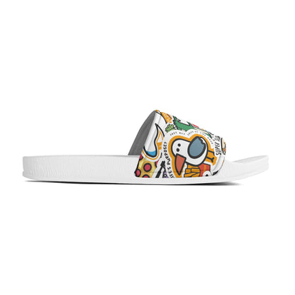 Kid's PVC Black and White House Slides Sandals Bathroom Slippers