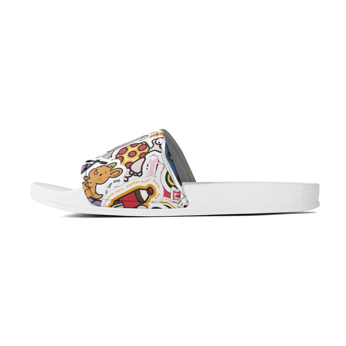 Kid's PVC Black and White House Slides Sandals Bathroom Slippers